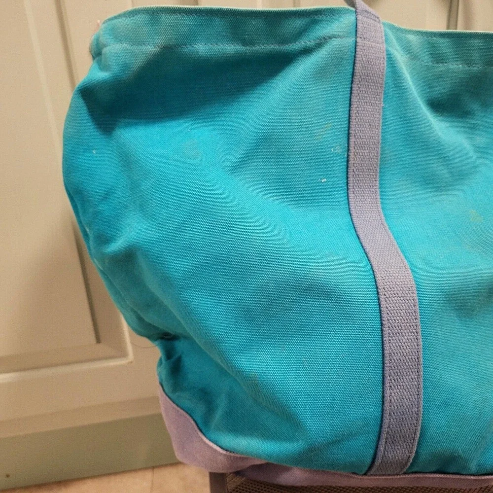 VTG‎ 70s 80s Pepsi-Cola Soda XL Canvas Boat & Tote Blue Red Zip Carry Bag RARE